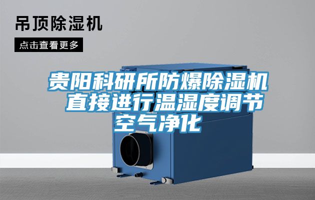 貴陽科研所防爆草莓视频污污污污 直接進行溫濕度調節空氣淨化