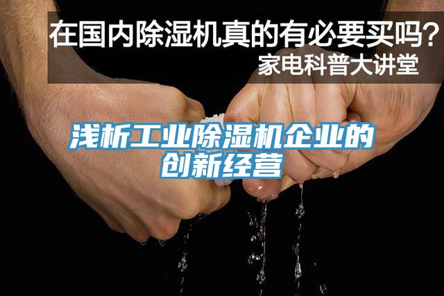 淺析工業草莓视频污污污污企業的創新經營